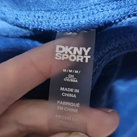 DKNY Sport Vibrant Blue Velour Set - Picture 2 of 6